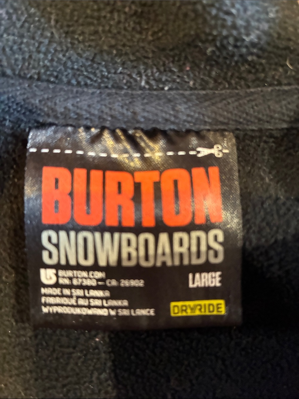 Burton Red and Black Plaid Hooded Zip Jacket - Picture 2 of 3